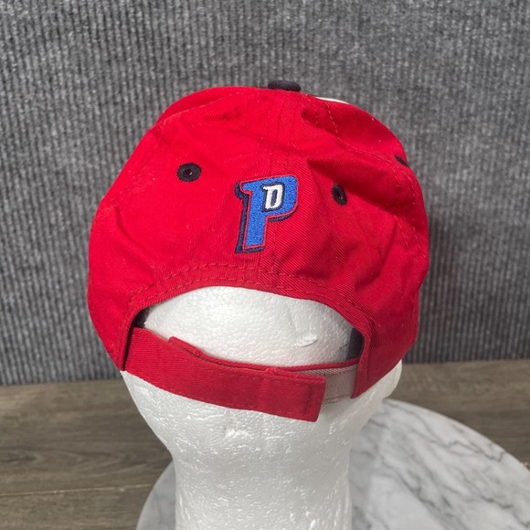 New Era Detroit Pistons Hat Cap Youth Strapback Red Black Flames Embroidered Y2K - Picture 4 of 11